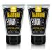 Pacific Shaving Company Bamboo Pre-Shave Scrub - Exfoliating Face Scrub & Cleanser - Daily Face Wash for Men with Aloe Vera & Willow Bark Extract - Soothes Moisturizes & Controls Blemishes (2 Pack)