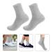 Lurrose Men's Moisturizing Cotton Gel Socks - Foot Repair & Care Treatment for Dry Cracked Skin - 2 Pack Light Gray - Buy Online on GoSupps.com