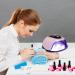 168W UV LED Nail Lamp - Fast Curing Gel Polish Dryer with 60 Beads, 4 Timer Settings, Professional Nail Light for Salon Quality Results - Pink - Buy Online on GoSupps.com