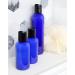 4oz Cobalt Blue Plastic Squeeze Bottles (6 pack) - BPA-Free Containers for Shampoo, Lotions, Body Soap - Disc Top Flip Cap - 4oz Cobalt Blue - Buy Online on GoSupps.com