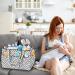 XL Baby Diaper Caddy Organizer - Heavy Duty Portable Storage for Nursery Changing Table, Wipes, Toys - Xtra Large 15 X 9 X 11 - Car Basket with Tote Holder Cover - Buy Online on GoSupps.com