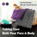 myHomeBody Exfoliating Washcloth Set | Japanese Towel & Scrubber Combo | 3D Texture, Obsidian & Raisin Dots | Includes Silicone Facial Brush | Set of 2 - Buy Online on GoSupps.com