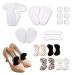 Fiyuer 30 pieces of heel cushion shoes heel cushion for too big shoes balth pad forefoot shoe inserts gel sponge heel pillow heel protection heel pads for men and women