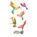 Heal with Appeal Amputee stump sock Watercolor Hummingbirds V1 3Ply stump sock