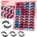 BSLVWG faux cils dramatiquement moelleux 6d vison Mascara rayures russes Mascara rayures d Curl naturel moelleux Mascara faux cils 20 paires de faux cils pais (4 mod les) - Buy Online on GoSupps.com