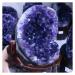 Natural Crystal Rough Natural Purple Amethyst Amethyst Quartz Cluster Quartz Crystal+Stand 650g Stone Mineral Specimen