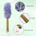 Evridwear Exfoliating Back Scrubber Bath Set - Teak Wood Handle, Replaceable Mesh, Ideal for Skin Disorders - Shower Brush with Pouf - Buy Online on GoSupps.com