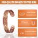 3500 Gauss Copper Bracelet for Men - Arthritis Relief with 8 Strong Magnets | Effective Magnetic Therapy for Carpal Tunnel Rheumatism & Lymphatic Drainage - Buy Online on GoSupps.com