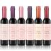 6 Colors Wine Lip Gloss Set Wine Bottles Liquid Lipstick Matte Lip Gloss Long Lasting Waterproof Lip Tint Set Lip Stain Nonstick Cup Lipgloss (6PCS Lipgloss)