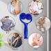 2 Massage Balls with Handle - Self-Massage Roller for Muscle Pain Relief | Fascia Ball for Back Legs Feet & Hands - Blue - Buy Online on GoSupps.com