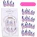 Almond Press on Nails - Medium Acrylic Fake Nails Almond Shape False Nails | Full Fake Nail Kit in 12 Sizes for Manicure Enthusiasts Home or Salon Use - Buy Online on GoSupps.com