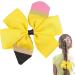 Girls Hair Bows Toddler Hair Clips - Back To School Hair Bows Clips Bow Design Non-slip And Stable Perfect for School Reunion Daily Wear Suanq Yellow - Buy Online on GoSupps.com