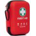 First Aid Kit - 170 Pieces Hard Case and Lightweight - Includes 2 x Eyewash,Instant Cold Pack,Emergency Blanket for Travel, Home, Office, Vehicle, Camping, Workplace & Outdoor (Red)