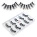 New 5 Pairs/Box 3D Real Mink False Eyelashes LASGOOS Design 100% Siberian Mink Fur Luxurious Natural Cross Fake Eye Lashes Hot (D108)
