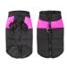 Shinmax Dog coat winter jacket Dog Jacket Winter Jacket warm winter vest for small medium -sized dogs Feeded breast protection dog puppy clothing vest petroleum padded coat l pink