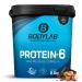 BODYLAB24 Protein-6 chocolate-hazelnut 2kg / multi-component protein powder protein powder from 6 high-quality protein sources / protein shake for muscle building chocolate hazelnut 2 kg (1 Pack)