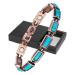 Yinox women's bracelet made of pure copper-magnetic hardship made of pure copper 12 magnets-magnetic tabs made of pure copper in vintage style