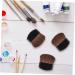 KALLORY 8pcs Painting Brush Drawing Art Supplies Stain Sponge Brush Eyeshadow Sponge Applicator Wood Black 4X3cm - Buy Online on GoSupps.com