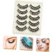 FRCOLOR Volume Cat Eye 10 Pairs Diamond False Eyelashes False Eyelashes Dramatic Glitter Manga Lashes False Lash Lashes Eyelash Chemical Fiber Hard Stem Dense Decorate Rhinestone - Buy Online on GoSupps.com