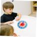 TOYANDONA 3pcs Teaching Clock Set - Educational Wooden Watches & Hair Sticks for Kids | Math Learning Toy for Toddlers | Green Time Teaching Clock | 14x14x1 cm - Buy Online on GoSupps.com