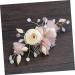 FRCOLOR Silk Yarn Hair Comb Wedding Hair Comb Bridal Hair Comb Bride Headpieces for Wedding Bridal Headpiece Comb for Bridal Tiara Hair Comb for Bride Accessories Pink Women's Shell - Buy Online on GoSupps.com