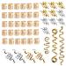 Sctmda Dreadlocks Jewellery 47 Pieces Braids Beads Hair Accessories Adjustable Aluminium Dreadlocks Cuffs Hair Accessory Set Braids Hair Accessories Hair Dreadlocks Accessories for Braids Decorations
