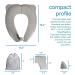 Enovoe Toddler Potty Seat - Foldable Portable Toilet Training Seat for Boys and Girls - Non-Slip Kids Potty - Grey - Buy Online on GoSupps.com