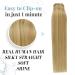 Runature Real Hair Clip-in Extensions - 50cm Highlights Gold & Light Blonde #16P24 120g Invisible 7-Piece Set - Buy Online on GoSupps.com