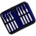 ProMax Brush & Matte Professional Quality Eye Lash Extension 8 PCs Tweezers Sets-The Complete kit for Eyelash Tweezers Include Straight and Curved Tested Tweezers Comes in Black Zipper safety Leather Case-80-2026 - Buy Online on GoSupps.com