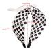 Litthing Bow Headband for Women - Polka Dot Rabbit Ears Knot Headband BOHO - Wide Twist Knot Headwrap for Girls - Green & Black Summer Hair Accessories - Buy Online on GoSupps.com