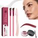 Anjoize Eyebrow Pen Anjoize 4D Laminated Brow Grooming Kit Anjoize Eyebrow Brush Home Eyebrow Care Kit 4D Laminated Ultra-thin Angled Eyebrow Brush with Waterproof Eyebrow Gel (D)