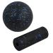 Volumoon fascia set (mini fascia roll and 12cm ball) fascia ball and fascia roller set massage ball fascia ball ball self -massage ball carry out for fascia training relieve pain (blue)