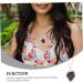 FOMIYES 1pc Rose Quartz Pendant Necklace A Necklace Birthstone Necklaces Crystal Peach Blossom Necklace Gem Purple 3.5X2CM - Buy Online on GoSupps.com