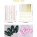 EBANKU 12 Sheets Gold Silver Metal Nail Stickers Metallic Curve Strip Line Nail Decal Self-Adhesive 3D Wave Design DIY Decoration for Women Girls - Buy Online on GoSupps.com