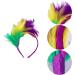 MEISH Mardi Gras Feather Headband Fascinator Decorative Headpiece Queen Mardi Gras Headwear Fancy Party Hair Accessories for Women Girls - Buy Online on GoSupps.com