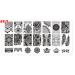 Frcolor 4pcs Nail Art Stamping Plates Set - Manicure Templates & Printing Stencils for Perfect Nail Designs | International Shipping Available - Buy Online on GoSupps.com