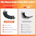 Kmilro F17 8D Volume Russian Fluffy Mink False Eyelashes - 14 Pairs of Wispy 18MM Curly Faux Lashes for a Dramatic Extension Look - Buy Online on GoSupps.com