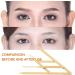 R gle Sourcils en Acier Inoxydable Dor Deuxi me G n ration Outil de Mesure Trois Points de Positionnement L g re et Pr cise pour Maquillage Permanent et Microblading - Buy Online on GoSupps.com