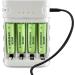 Ni-MH Rechargeable AAA Batteries 600mAh - High Capacity 1.2V Pre-Charged for Solar Garden Lights | 4 Pack - Buy Online on GoSupps.com