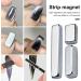Silver Double Head Magnetic Wand for 3D Cat Eyes | Multifunctional Gel Nail Polish Art Tool | Strong Nail with Long Strip Magnet | DIY Manicure Set - Buy Online on GoSupps.com