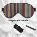 SSIMOO Colorful Stripes Light-Blocking Eye Mask | Ultra-Soft & Comfortable for Restful Sleep - International Shipping - Buy Online on GoSupps.com
