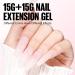Tomicca Acrylic Gel for Nails - Pale Rosa Set (2x15g) | Quick Extender Polygel for Long-Lasting Nail Extensions | Perfect for Beginners & Salon Professionals - Buy Online on GoSupps.com