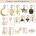 20 PCS Adjustable Locs Hair Clips | Vintage African Hair Charms | DIY Locs Accessories | Bronze and Gold - Buy Online on GoSupps.com