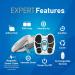 Paingone Fllow EMS Circulation Stimulator - FDA Cleared Muscle Booster for Legs & Feet | 150 Intensity Levels | Portable Pain Relief Device - Buy Online on GoSupps.com