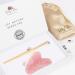 5 in 1 Gua Sha Facial Tool - Natural Rose Quartz & Amethyst - Tension Relief Puffiness Reduction & Pampering Massage for Face & Body - Buy Online on GoSupps.com