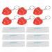 Face Shield Keychain 6pcs Cardiopulmonary Resuscitation Face Shield for Home