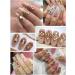 3120 Pcs Multi Shapes Champagne Gold Nail Art Rhinestones - EBANKU Crystal Gems for Nails, Crafts, and Shoes - Buy Online on GoSupps.com
