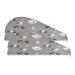 Cute Dogs Paws Dry Hair Cap 2 Piece Quick Drying Towel Set with Button Headband Super Absorbent Soft & Comfortable
