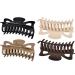 Jumbo Hair Clips for Women - Extra Large 4.7 Inch Claw Clips for Thick Hair - Fashion Hair Accessories in Neutral/Brown - Pack of 4 - Buy Online on GoSupps.com