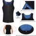 Yokald Men's Sauna Sweat Vest Zipper Suit - Polymer Corset Fitness Shapewear Compression Waist Trainer Top (Black 3XL) for Effective Workouts - Buy Online on GoSupps.com